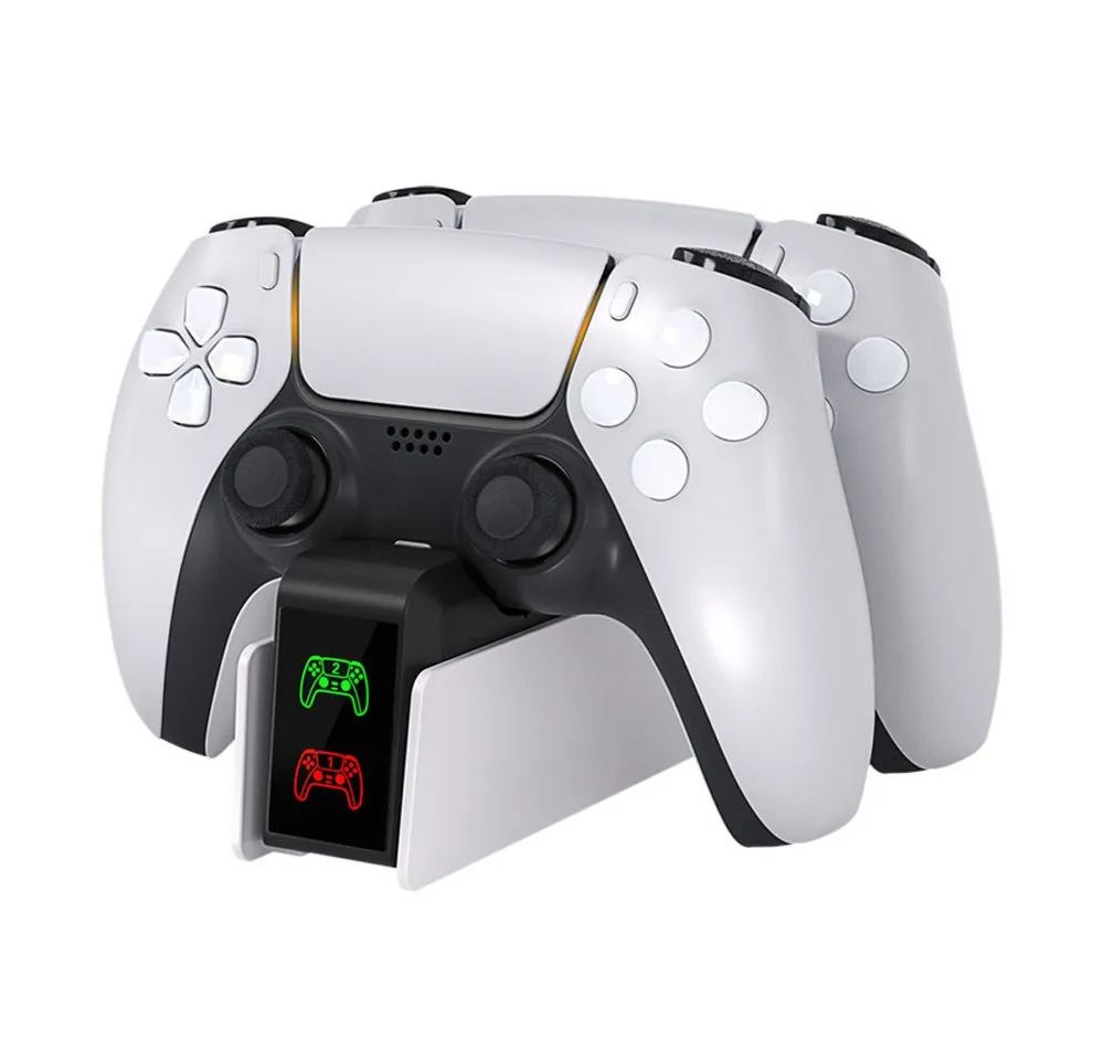 TUWENA PS5 Controller Ladestation,PS5 Ladestation mit Schnelllade/LED-Anzeige Controller-Ladestation