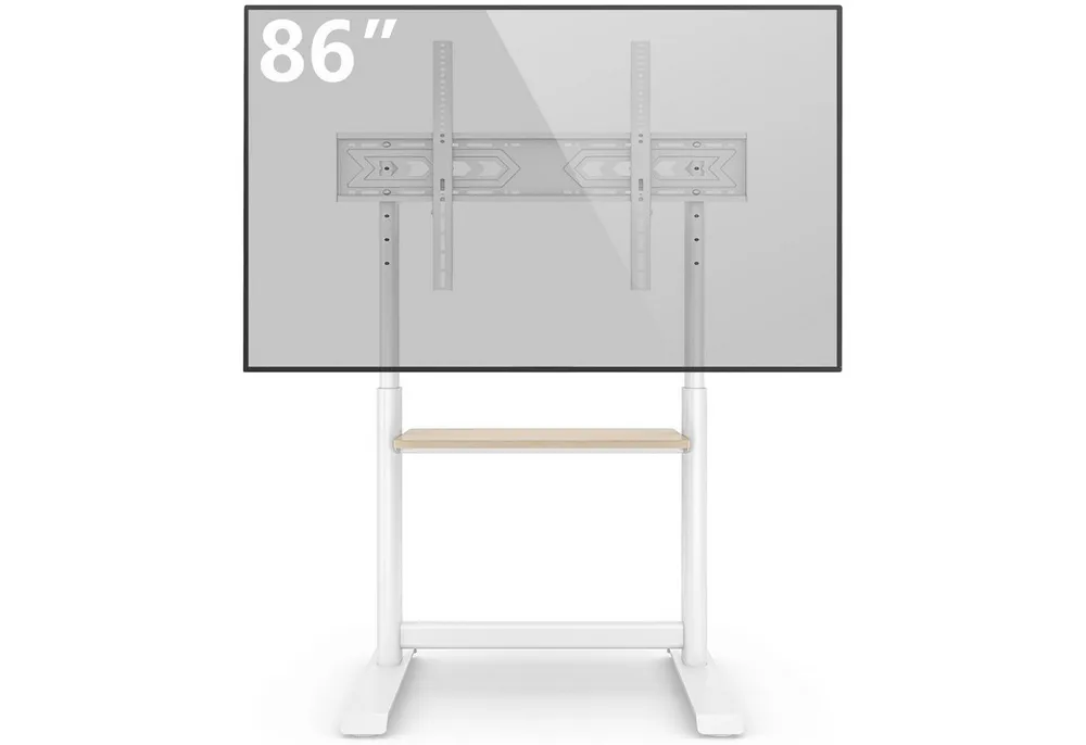 TVON TV-Ständer TV Bodenständer für 60 bis 86 Zoll Fernseher, Regal für Geräte, (bis 86 Zoll, 1-tlg., 68kg Tragfähigkeit, Max. VESA 800x600mm)