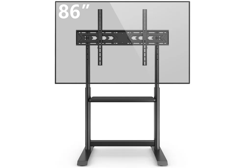 TVON TV-Ständer TV Bodenständer für 60 bis 86 Zoll Fernseher, Regal für Geräte, (bis 86 Zoll, 1-tlg., 68kg Tragfähigkeit, Max. VESA 800x600mm)