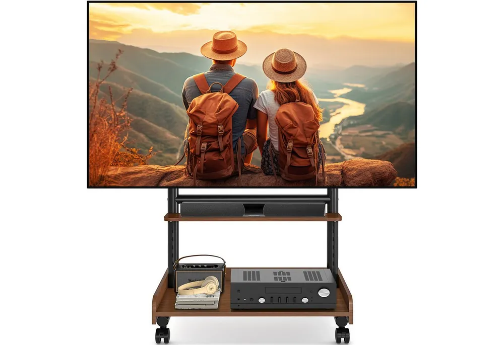 TVON TV-Ständer TV Rollwagen Für 40 bis 86 Zoll Fernseher bis zu 68 KG Max, (bis 86 Zoll, 1-tlg., rollbar, VESA 600x400 mm)