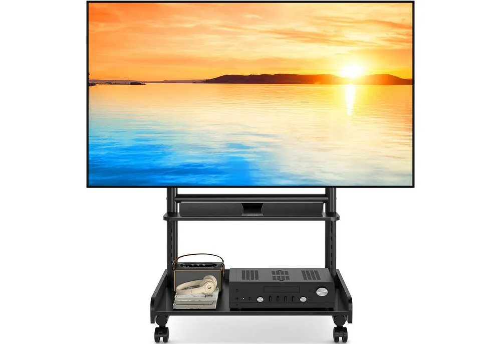 TVON TV-Ständer TV Rollwagen Für 40 bis 86 Zoll Fernseher bis zu 68 KG Max, (bis 86 Zoll, 1-tlg., rollbar, VESA 600x400 mm)