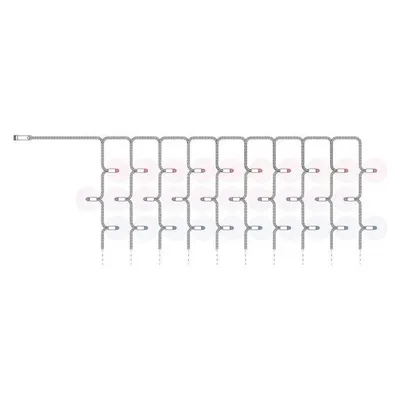 Twinkly Capsule Curtain 10x25 RGB LED Clear