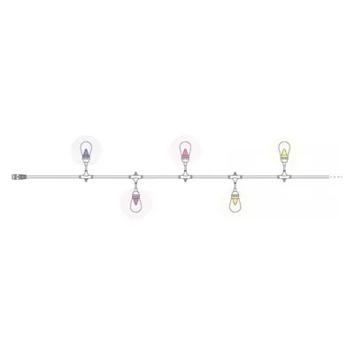 Twinkly S14 Bulb Strings 50 RGB LED - black