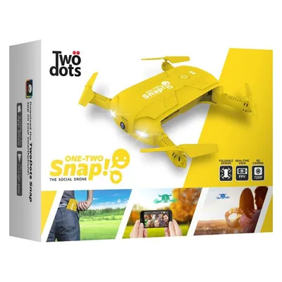 Two Dots Twodots - snap the social drone cam hd 1mpx mit gyro stabilizer 6 achsen gelb