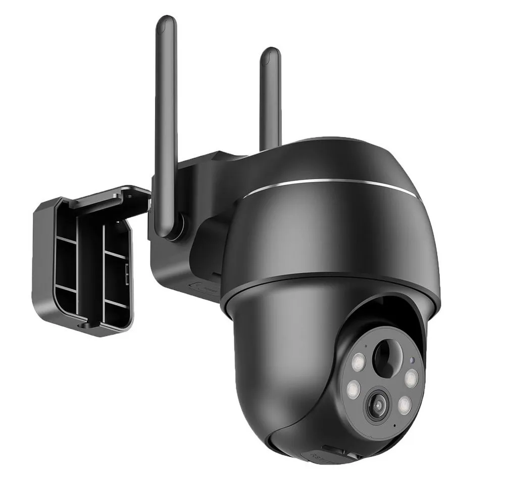 TWUFY Überwachungskamera 5MP Überwachungskamera Aussen Akku Kabellose WLAN IP Kamera Outdoor (innen, Aussen, Outdoor, Außenbereich, Außen, Farbnachtsicht wasserdichte Kamera PIR-Bewegungserkennung, 360° PTZ Kamera Überwachung Außen,Audio- und Lichtalarm, H.265-Videokomprimierung, 2-Wege-Audio,Multi-User-Unterstüitzung)