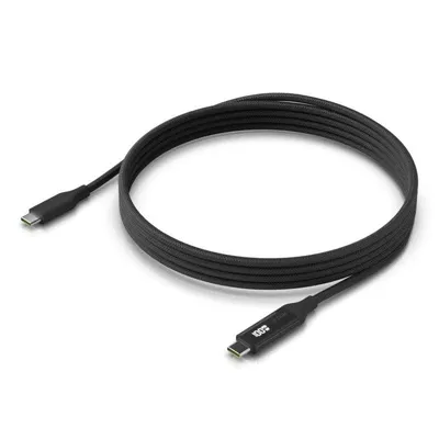 USB-C Kabel Ubiquiti UACC-Cable-USB-100W-2M-BK 2m 100W Power Meter Schwarz Grau
