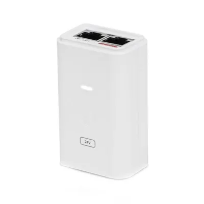 PoE-Adapter Ubiquiti POE-24-12W-G-WH 24V 24W Gigabit Ethernet Weiß PoE-Adapter Ubiquiti POE-24-12W-G-WH 24V 24W Gigabit Ethernet Weiß