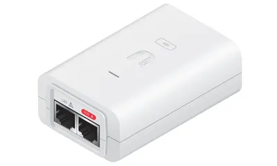 Ubiquiti POE-24-24W-WH, kompakter, hocheffizienter PoE-Adapter, 24 V, 24 W, Weiß