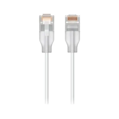 Ubiquiti UACC-Cable-Patch-EL-0.15M-W-24 Cat6 0,15 m RJ-45 Netzwerkkabel, durchscheinend, weiß