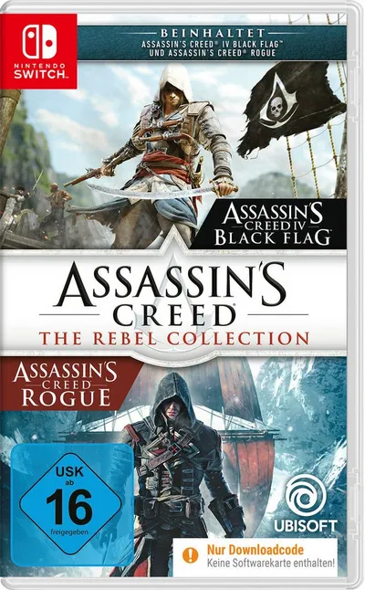 Assassin's Creed The Rebel Collection Nintendo Switch, Code in a Box