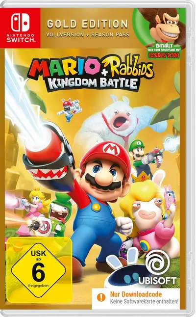 Mario & Rabbids Kingdom Battle Gold Edition Nintendo Switch, Code in a Box