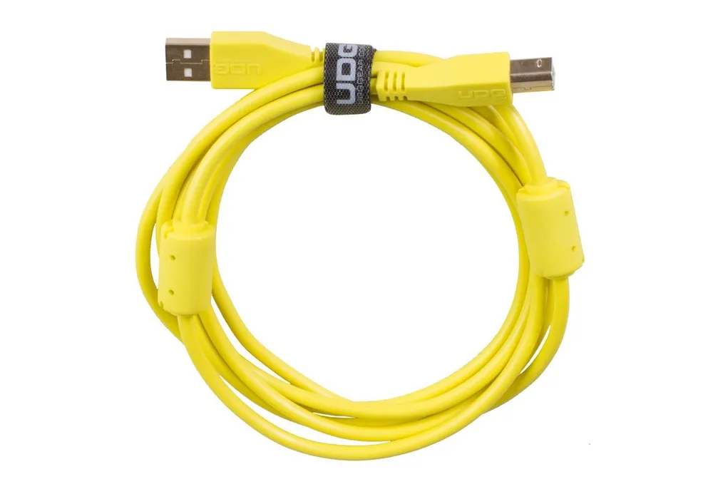 UDG Audio-Kabel, Ultimate Audio Cable USB 2.0 A-B Yellow Straight 1m (U95001YL) -