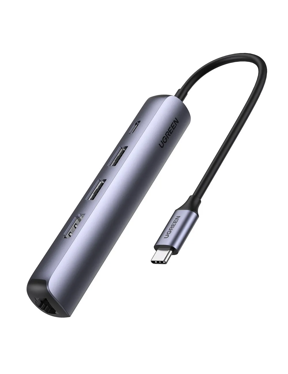 UGREEN CM418 USB-C Hub (5 in 1), Grau