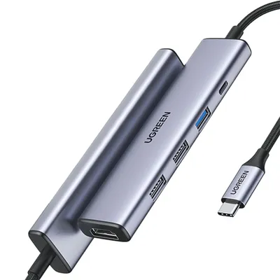 UGREEN USB-C Hub (5 in 1), Grau