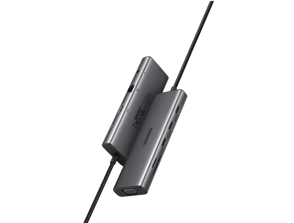 UGREEN CM498 USB-C Hub (10 in 1), Grau
