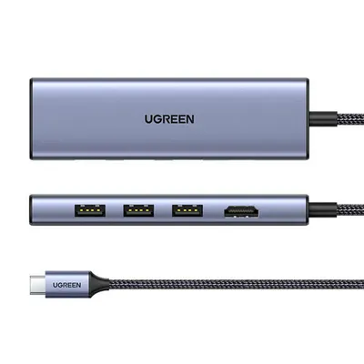 UGREEN CM511 USB-C Hub (6 in 1), Grau