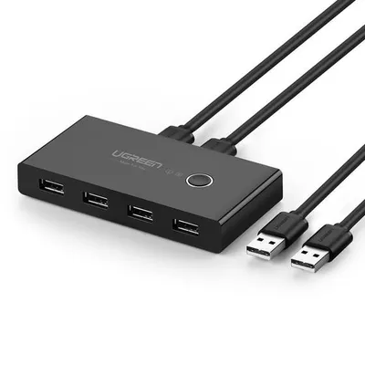 Ugreen USB 2.0 2x4 KVM-Switch Schwarz
