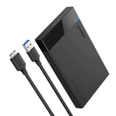 Ugreen 30848 SATA II/III USB 5Gbps 2,5" Festplattengehäuse Schwarz bis zu 6TB