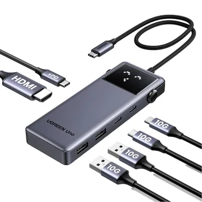 UGREEN Uno USB-C Hub (6-in-1), Grau