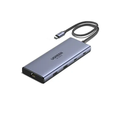 Ugreen Hub 10-in-1 USB-C 2HDMI 4K60Hz 2USB-C3.2 USB-A3.2 USB-A3.0 RJ45 SD TF PD100W