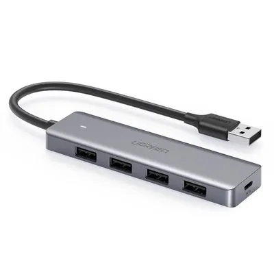 Hub Ugreen 4 Ports 5 Gbps USB 3.2 Gen 1 Modell 50985 Silber USB betrieben