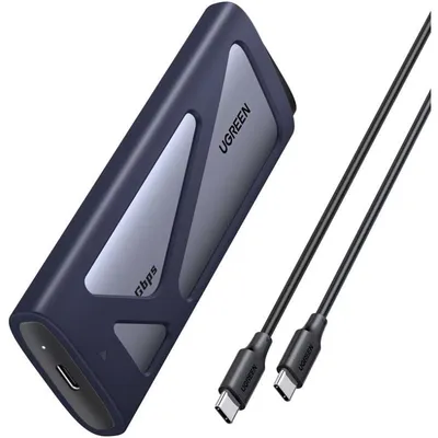 PC-Gehäuse Ugreen M.2 Aluminium Grau Space Gray mit Wärmeableitung USB-C