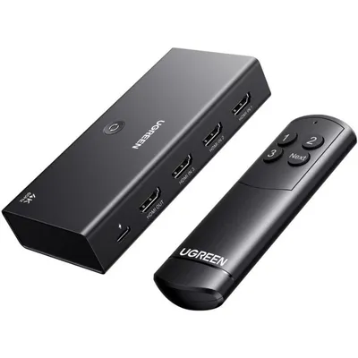 HDMI Schalter Ugreen 3-in-1 4K@60Hz mit Fernbedienung