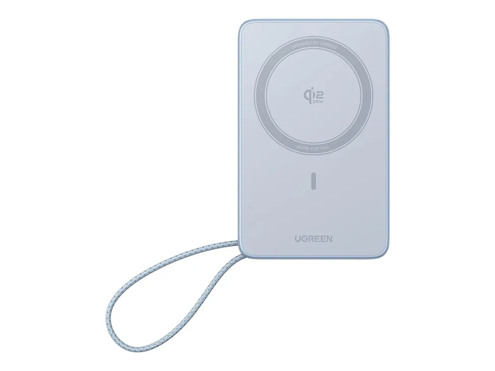 Ugreen MagFlow Induktive Power Bank, Blau, USB-C