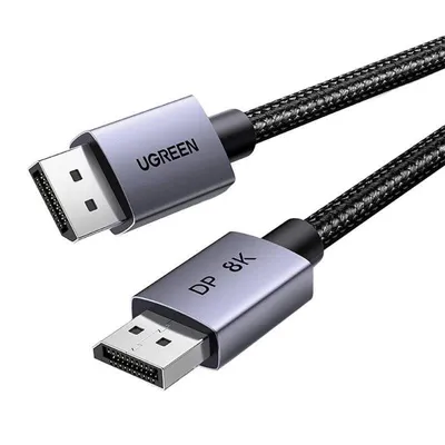 DisplayPort Kabel Ugreen DP120 8K 3m Aluminium Nylon HDR 32,4Gbps