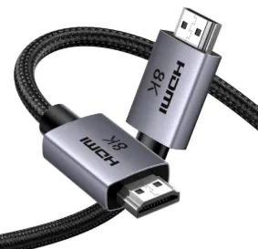 HDMI-Kabel Ugreen HD171 3m 8K 2.1 Aluminium PVC Grau VRR QMS QFT ALLM
