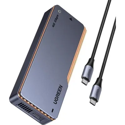 PC-Gehäuse Ugreen 65727 M.2 2280 Aluminium Grau und Silber USB-C NVMe