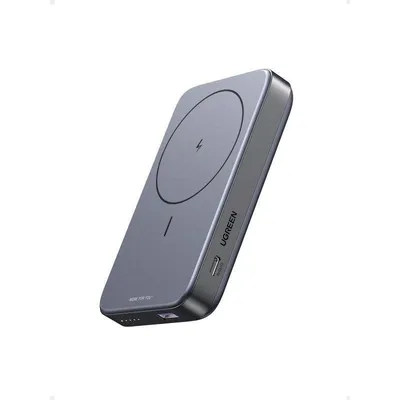 Powerbank Ugreen PB206 10000mAh Magnetisch Wireless 20W MagSafe Grau