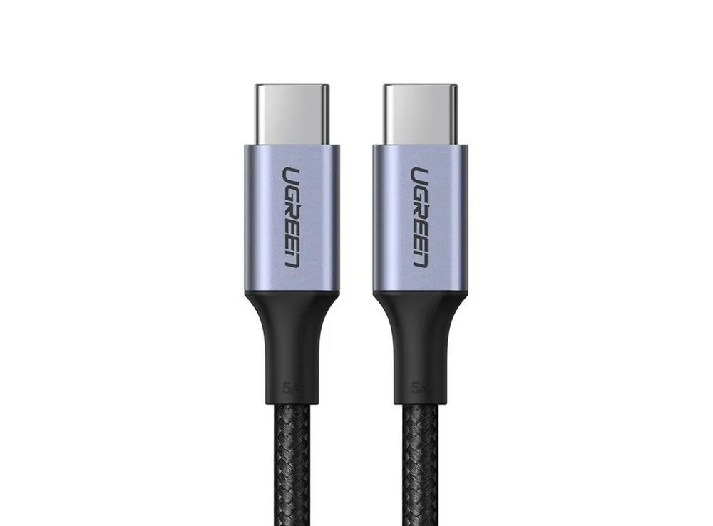 UGREEN Kabel USB Typ C 100 W Power Delivery Quick Charge 3.0 Kabel grau Smartphone-Kabel, (100 cm)