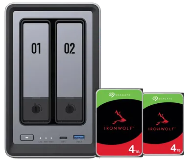 UGREEN NASync DXP2800 + Seagate IronWolf 4TB Doppelpack