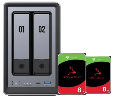 UGREEN NASync DXP2800 + Seagate IronWolf 8TB Doppelpack