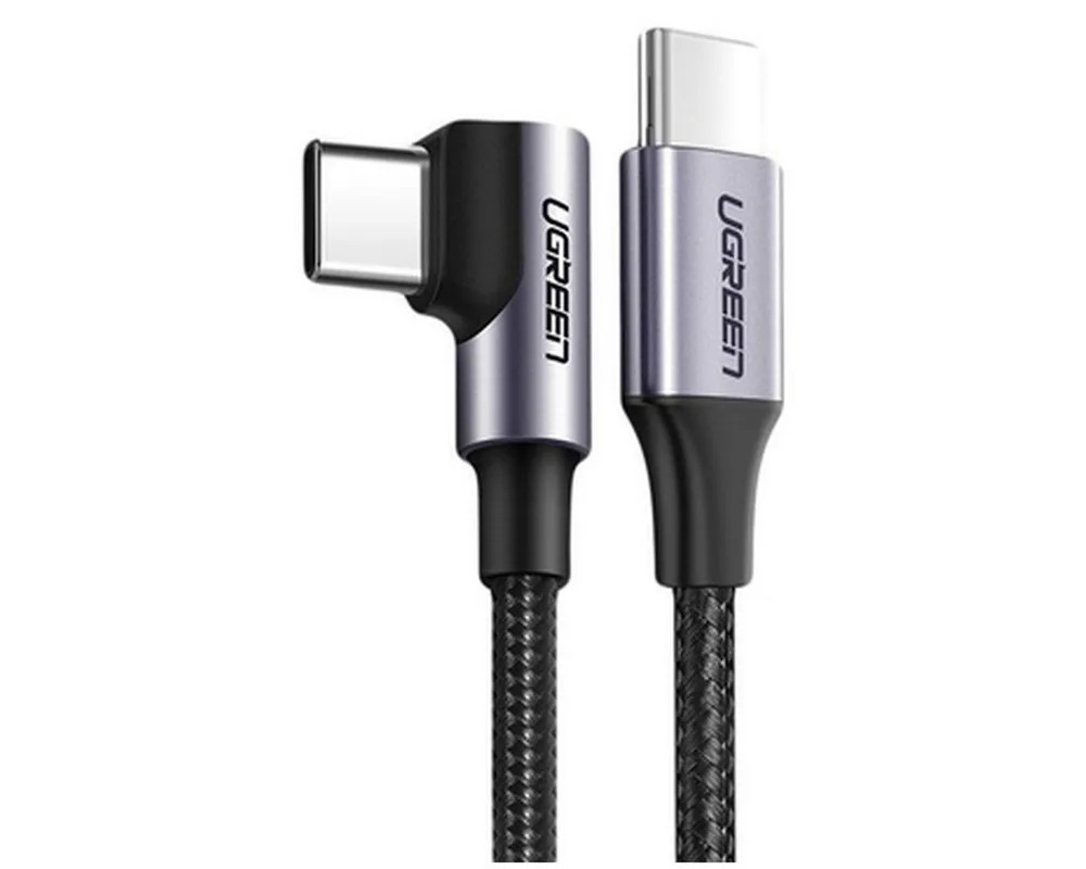 UGREEN Ugreen US255 50125 USB-C gerade USB-C gewinkelt PD QC Kabel Smartphone-Ladegerät