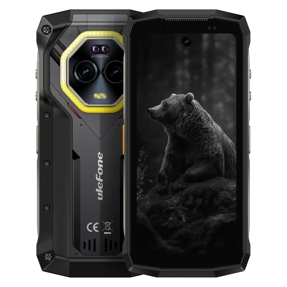 Smartphone Ulefone Armor Mini 20 8GB 256GB Dual-SIM-Kamera 64MP Beständig IP68 Schwarz