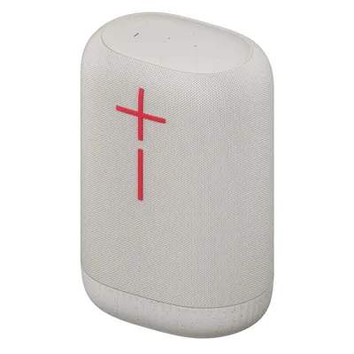 Ultimate Ears Tragbarer kabelloser Bluetooth/NFC-Lautsprecher (95 dB, IP67, 17 h, Weiß)