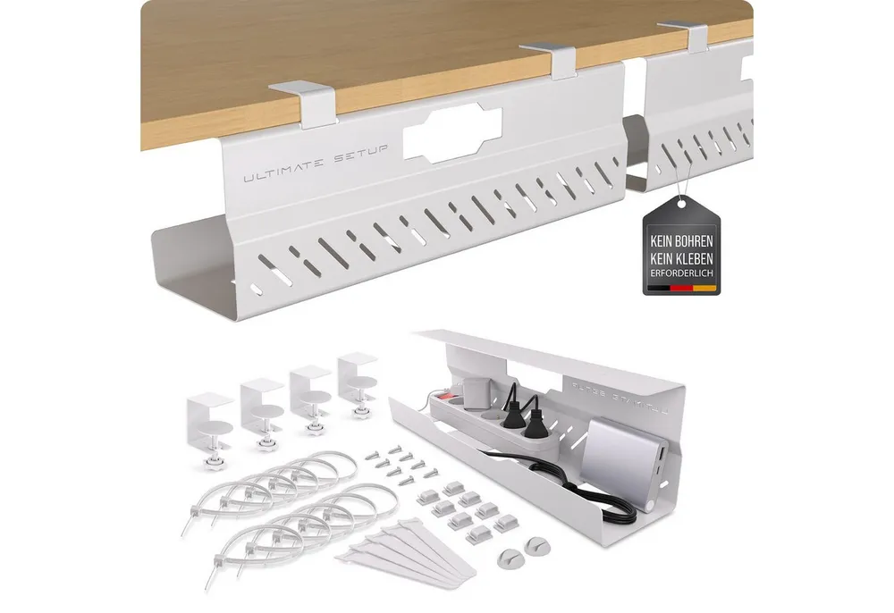 Ultimate Setup Kabelführung Kabelkanal Schreibtisch - Kabelmanagement (2-St)