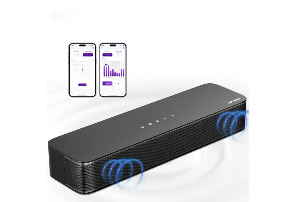 Ultimea Poseidon M20 Lautsprecher 2.1 Kanal (Bluetooth 5.3, OPT, AUX, USB, 120 W, APP-Steuerung, integrierter Subwoofer, All-in-One-Soundbar)