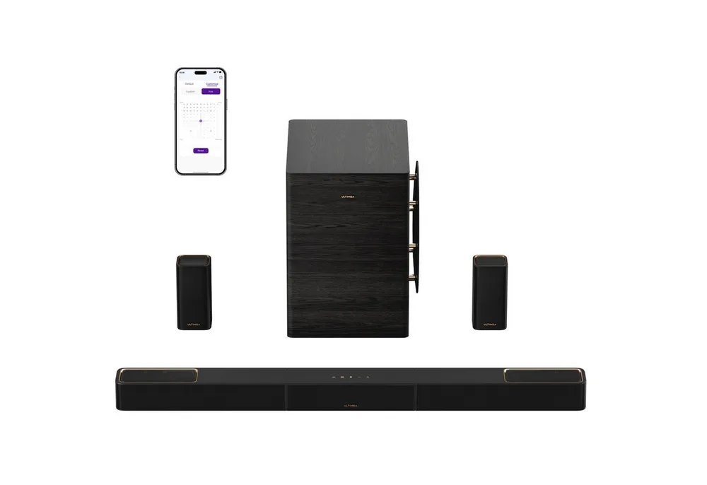 Ultimea Skywave 7.1.4ch Series Soundbar 7.1.4-Kanal Dolby Atmos (Bluetooth, 980 W, 360° SurroundX Audio, Verlustfreie Audioübertragung, Dolby Atmos)