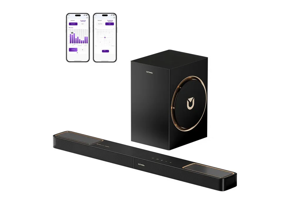 Ultimea Skywave F30 Boom Soundbar 3.1.2 Dolby Atmos (HDMI, 360 W, Kraftvolle Soundbar mit Subwoofer, Bluetooth 5.4 & App-Steuerung)