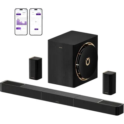 Soundbar Ultimea Skywave X60 7.1.4 840W Bluetooth 5.4 Subwoofer 8" Dolby Atmos