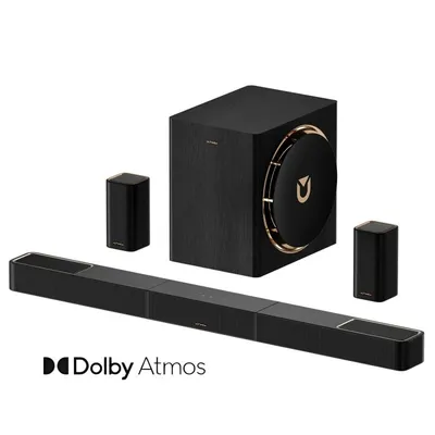 Barra de Sonido Ultimea Skywave X60 7.1.4 840W Bluetooth HDMI eARC Dolby Atmos