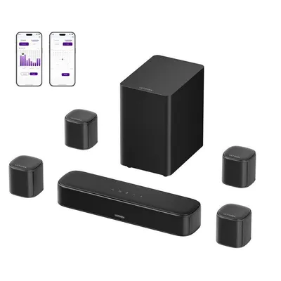 Soundbar Ultimea Aura S4T 7.1 Kanäle Bluetooth Subwoofer SurroundX Schwarz