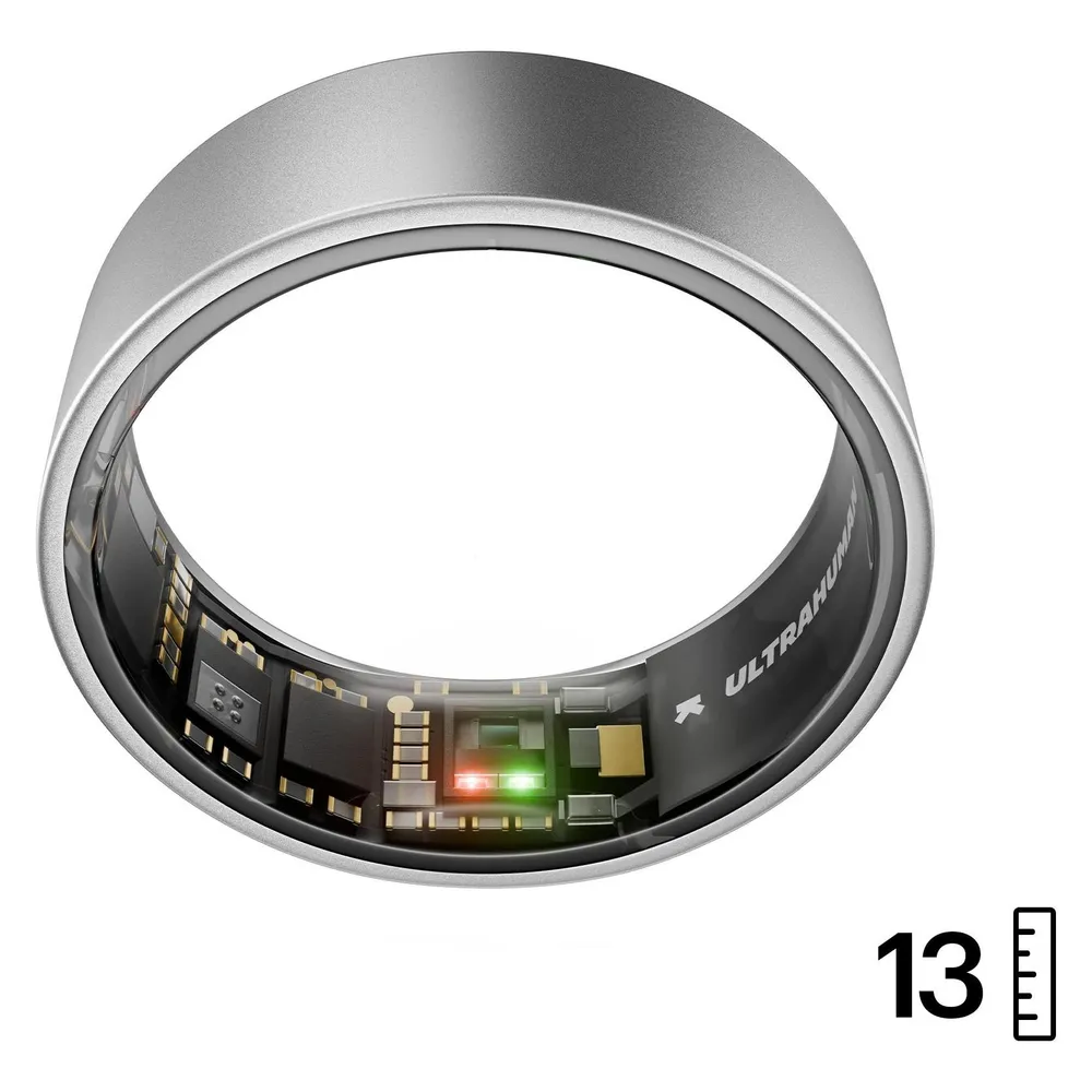 Ultrahuman Ring AIR - Raw Titanium - Size 13