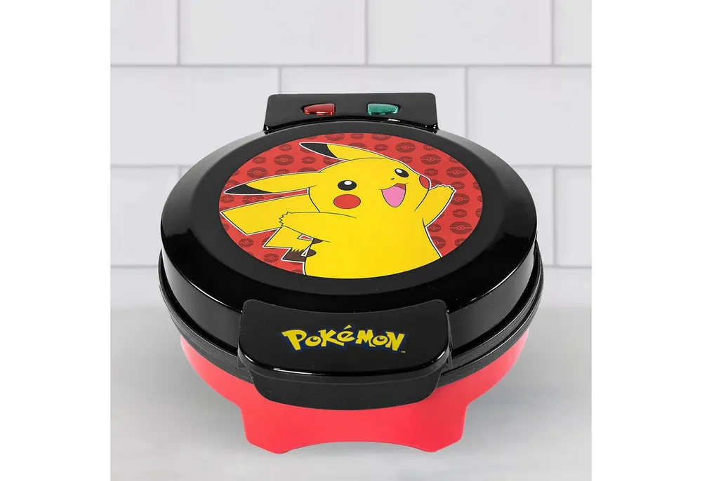 Uncanny Brands Waffeleisen Pokémon Pikachu Waffeleisen - Antihaft Waffle Maker