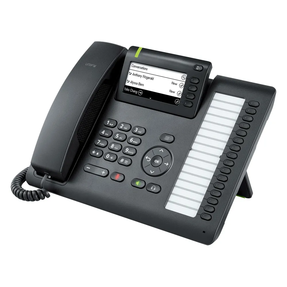 IP-Telefon Unify OpenScape CP400 Schwarz Kabelgebunden Linux