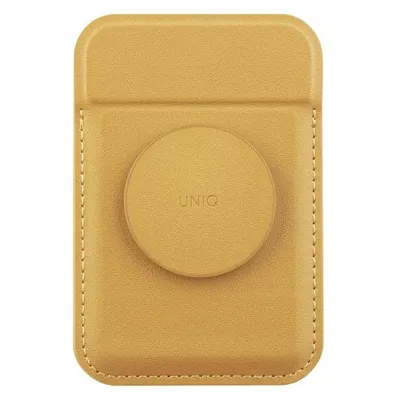 Uniq Flixa magnetyczny portfel na karty z podpórką żółty/canary yellow MagSafe