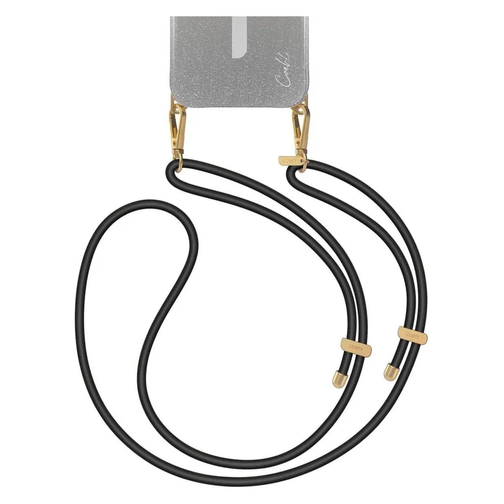 Uniq Coehl Laurel uniwersalna smycz do telefonu czarny/black